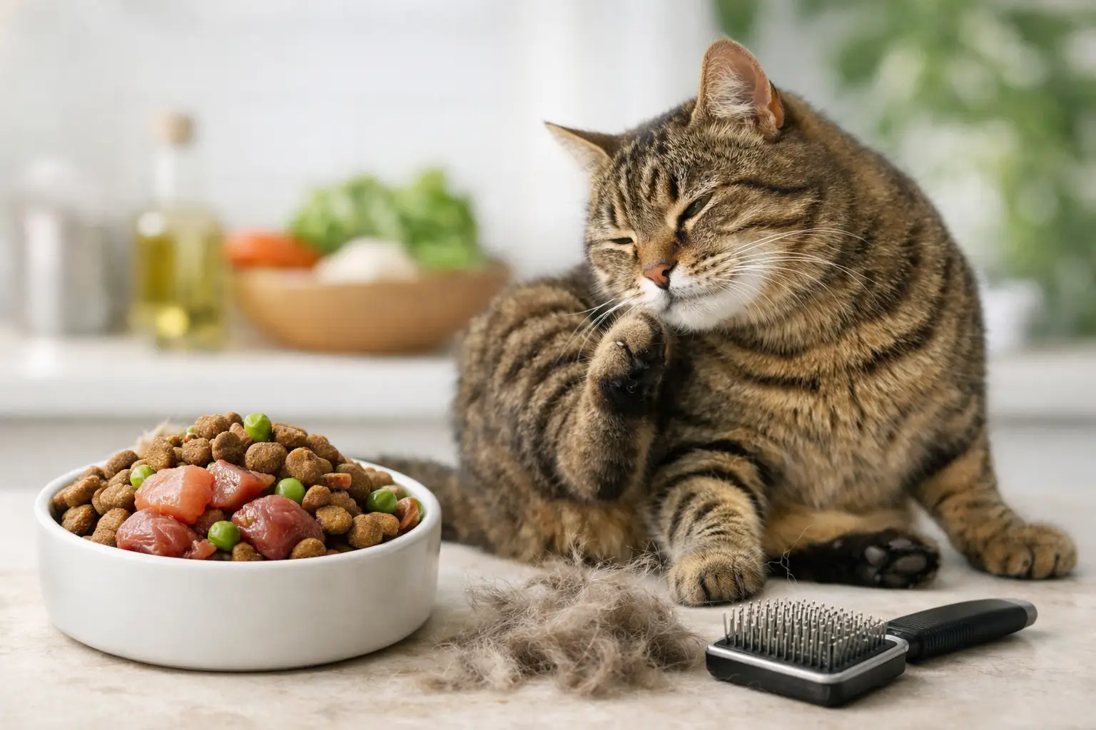 How Natural Cat Food Helps Shedding